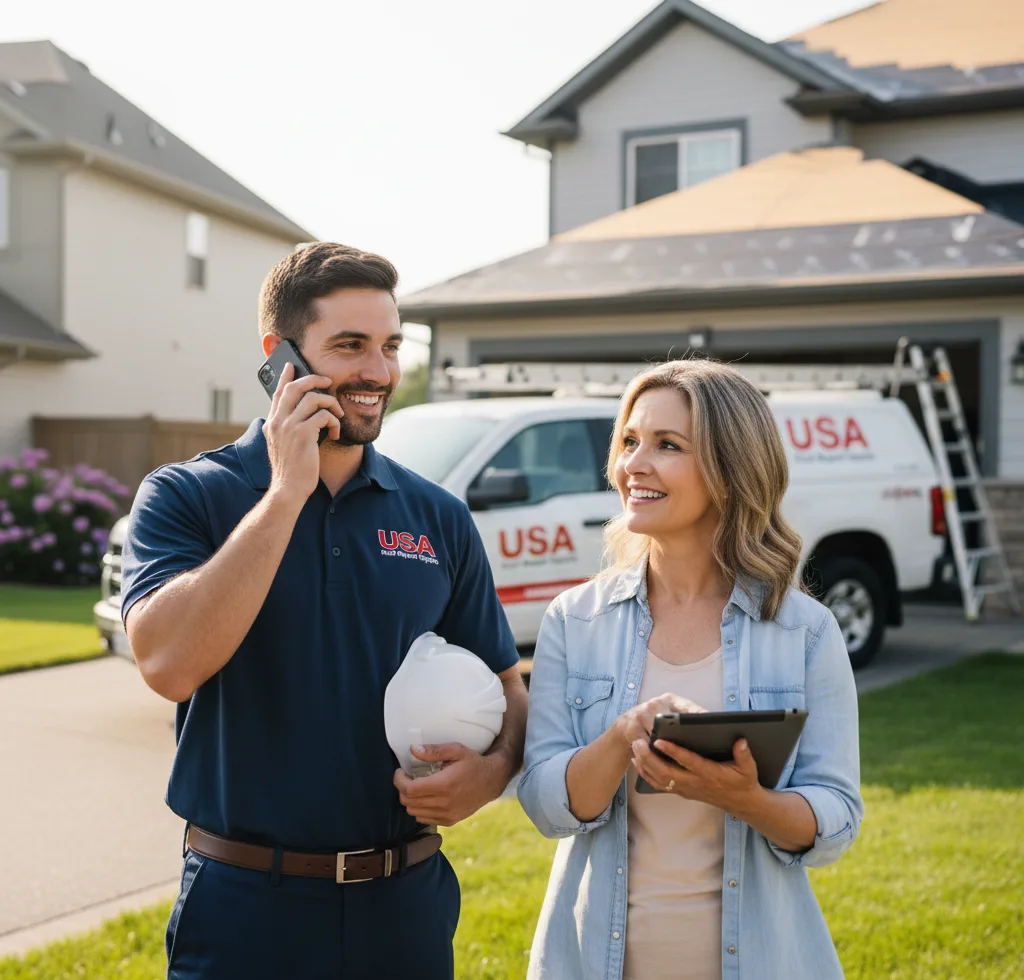 USA Roof Repair Experts customer support in Fraser